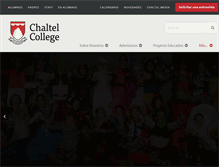 Tablet Screenshot of chaltelcollege.edu.ar